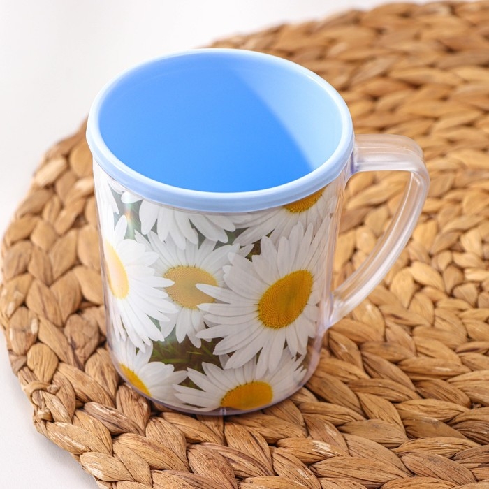 Термокружка пластиковая «Соцветие», 400 мл, МИКС