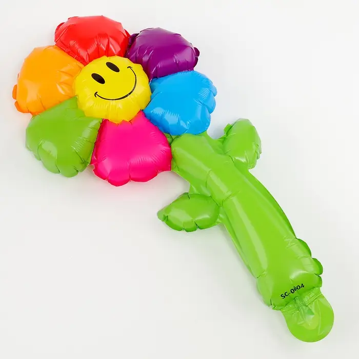 Шар полимерный 16 Шар полимерный 16" «Цветик семицветик со стебельком»