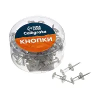 Кнопки силовые прозрачные 50 штук в пластиковой коробке