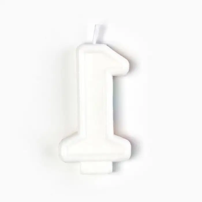 Свеча для торта, цифра 1 &laquo;С Днем рождения&raquo;, 3,5 х 6,8 см