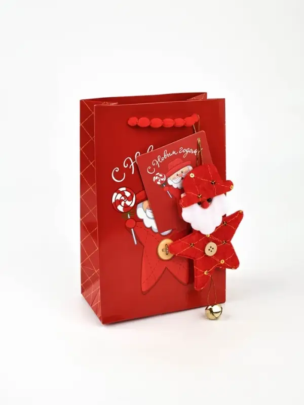 Пакет подарочный «С Новым годом», с ёлочной игрушкой, елка, 18 × 23 × 11 см Пакет подарочный «С Новым годом», с ёлочной игрушкой, елка, 18 × 23 × 11 см