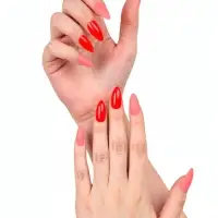 Накладные ногти, 24 шт., с клеевыми пластинами, форма миндаль, цвет неоновые/матовые, розовые