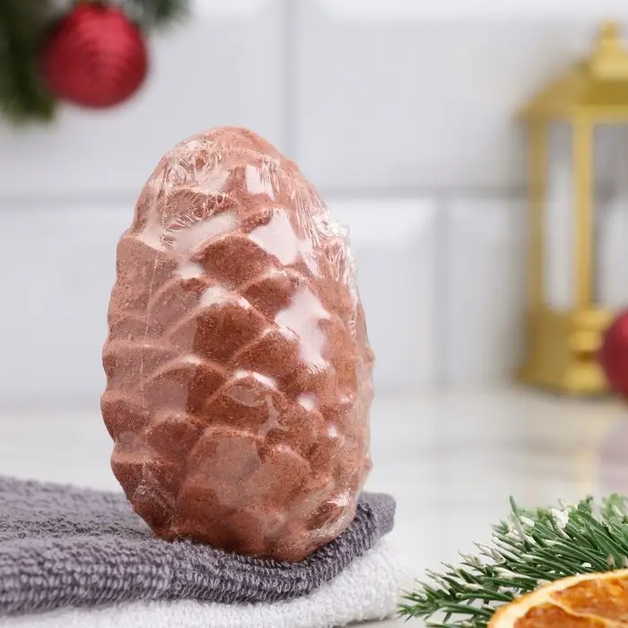 Бомбочка для ванн Бомбочка для ванн "Новогодняя шишка" аромат хвойного леса, 50 г