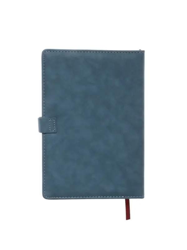 Ежедневник недатированный формат А5, с хлястиком, 112л, линия, пвх, Бирюзовый Ежедневник недатированный формат А5, с хлястиком, 112л, линия, пвх, Бирюзовый