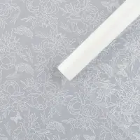 Плёнка для цветов упаковочная матовая «Контурные цветы» 0.7 х 8 м, 40 мкм Плёнка для цветов упаковочная матовая «Контурные цветы» 0.7 х 8 м, 40 мкм