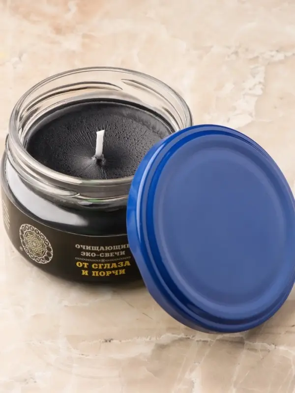 Свеча-эко магическая &laquo;От сглаза и порчи&raquo;, из натурального воска, 7&times;5 см