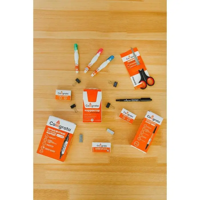 Скобы металлические №24/6, Calligrata, для степлера, 1000 шт.