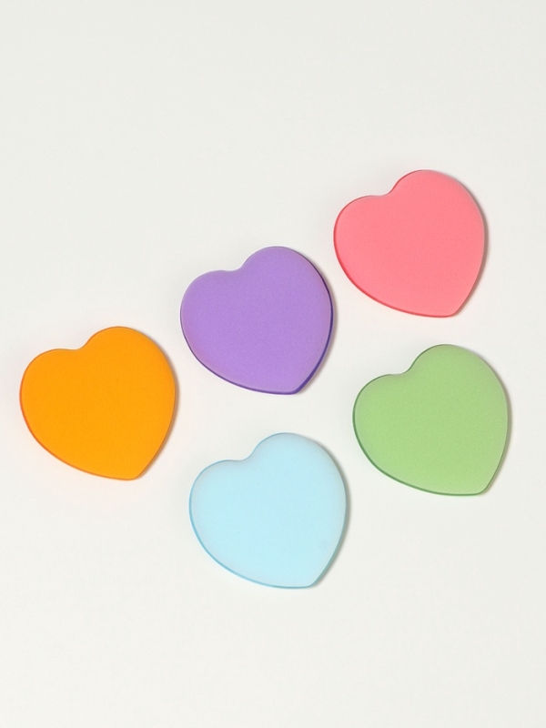 Набор спонжей д/макияжа сердце (наб 5шт цена за наб) латекс МИКС пакет QF Набор спонжей д/макияжа сердце (наб 5шт цена за наб) латекс МИКС пакет QF