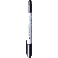 Маркер перманентный двухсторонний Crown Multi Marker Twin черный, 2мм/1мм