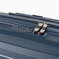 Чемодан на съёмных колёсах, 18", кодовый замок, 33&times;16&times;49 см, синий