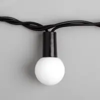 Гирлянда &laquo;Нить&raquo; 10 м с насадками &laquo;Шарики 2.5 см&raquo;, IP44, тёмная нить, 100 LED, свечение мульти (RG/RB), мигание, 220 В