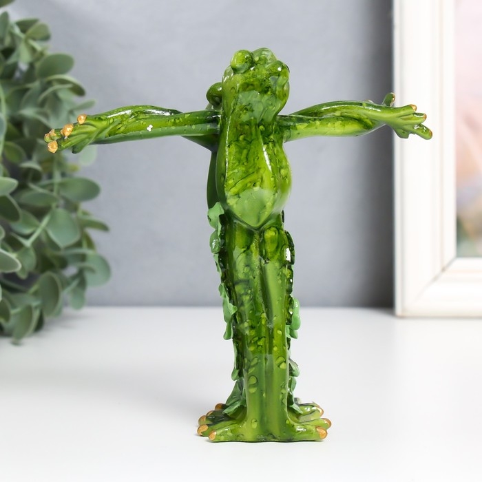 Сувенир полистоун  Сувенир полистоун "Лягушки-гармония" 5х14,5х13 см