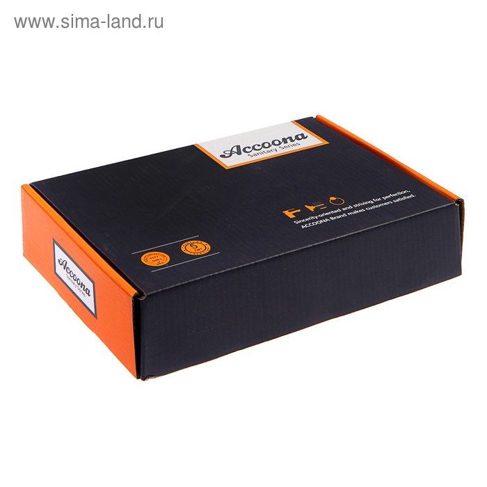 Смеситель для раковины Accoona A96111G, однорычажный, с гайкой, силумин, белый/хром Смеситель для раковины Accoona A96111G, однорычажный, с гайкой, силумин, белый/хром