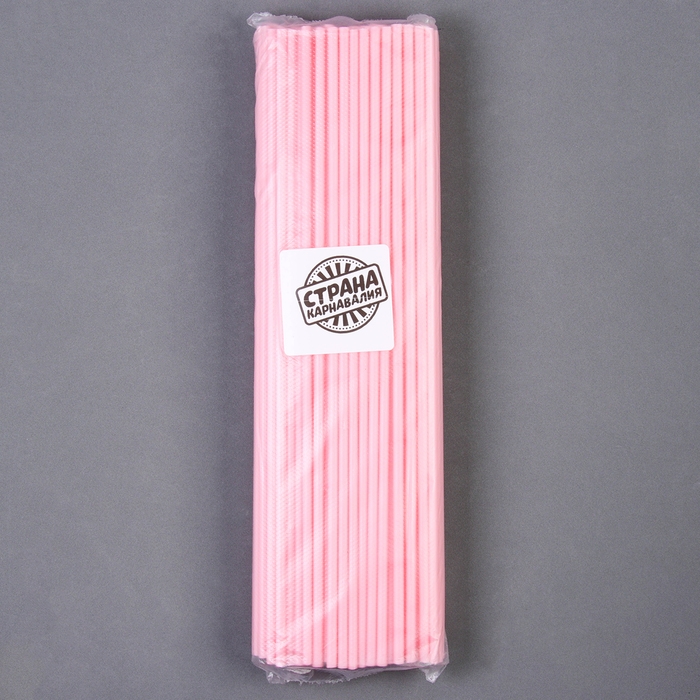 Трубочка для шаров и флагштоков, d=5 мм, цвет розовый, набор 100 шт. Трубочка для шаров и флагштоков, d=5 мм, цвет розовый, набор 100 шт.