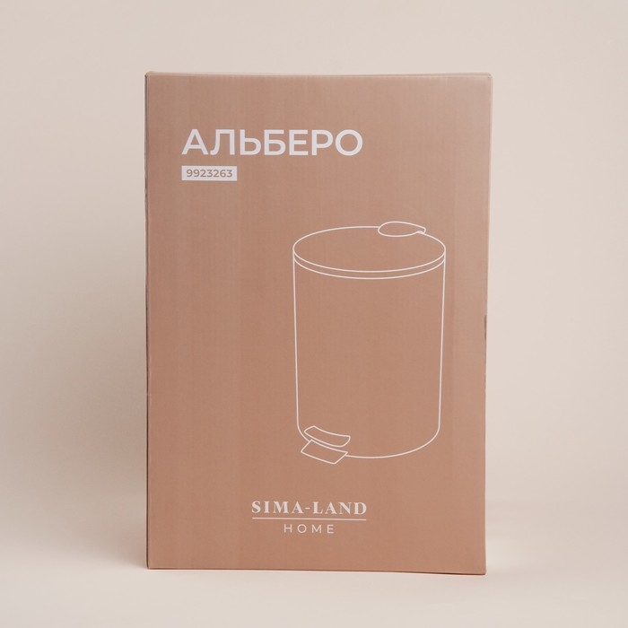 Ведро для мусора SL Home, 12 л, 25×31×38 см, цвет бежевый Ведро для мусора SL Home, 12 л, 25×31×38 см, цвет бежевый