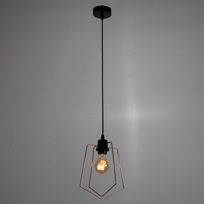 Светильник ЭкономСвет Светильник ЭкономСвет "Компакт" 1x40Вт E27 черный 18х18х25-84 см.