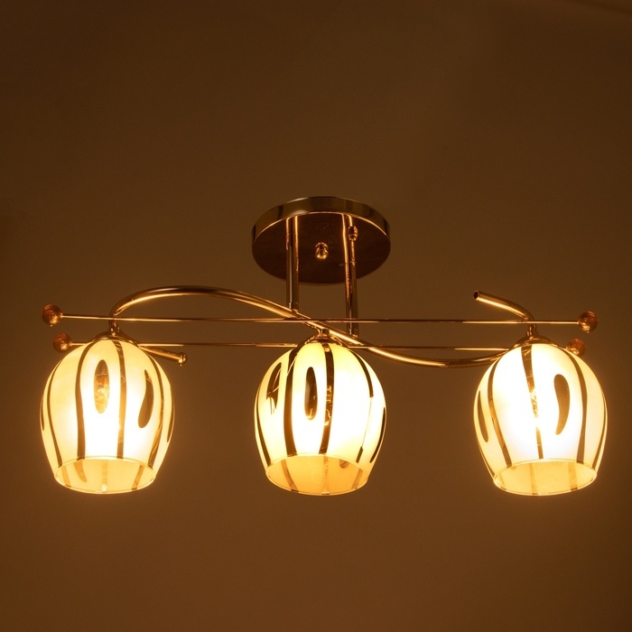 Люстра Люстра "Дэйл" 3х40Вт Е27 Золото МОДЕЛЬ: 2612372