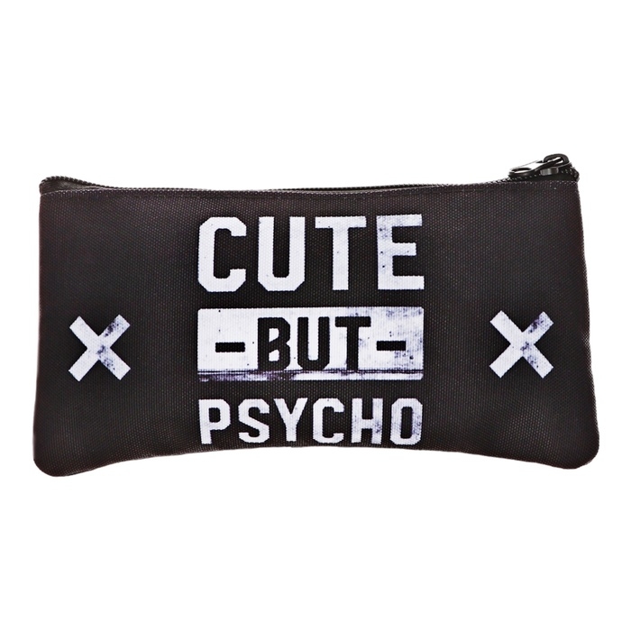 Пенал мягкий 1 отделение, 110х210, плоский, универсальный, чёрный, Seventeen Пенал мягкий 1 отделение, 110х210, плоский, универсальный, чёрный, Seventeen