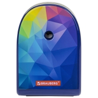 Точилка механическая BRAUBERG "MULTICOLOR", корпус с печатью 228489