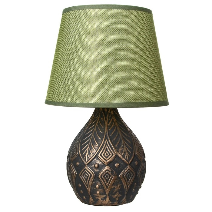 Лампа настольная 38046/1 E14 40Вт черно-золотой 23х23х32 см RISALUX Лампа настольная 38046/1 E14 40Вт черно-золотой 23х23х32 см RISALUX