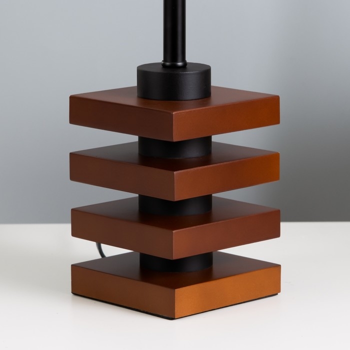 Настольная лампа Настольная лампа "Консель" E27 40Вт коричневый 25х25х42,5 см RISALUX