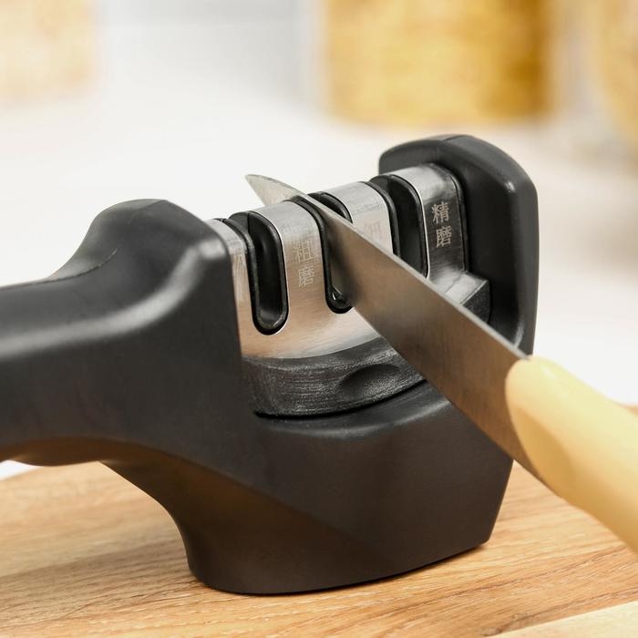 Точилка для ножей Доляна, 20×6×5,5 см, цвет МИКС