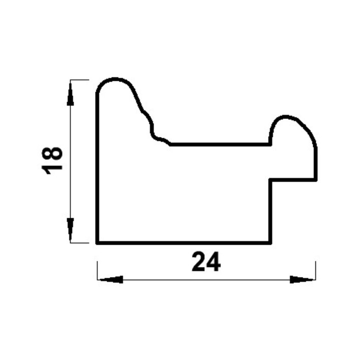 Фоторамка пластик Фоторамка пластик "МИРАМ" 30х30 см слоновая кость (пластиковый экран)