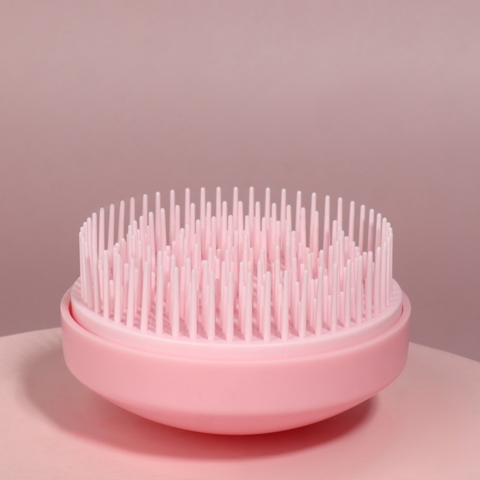 Расчёска массажная, круглая, складная, с зеркалом, d = 7,5 см, в коробке, цвет розовый Расчёска массажная, круглая, складная, с зеркалом, d = 7,5 см, в коробке, цвет розовый