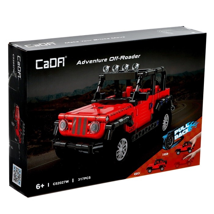 Конструктор инерционный «Внедорожник», 317 деталей Конструктор инерционный «Внедорожник», 317 деталей