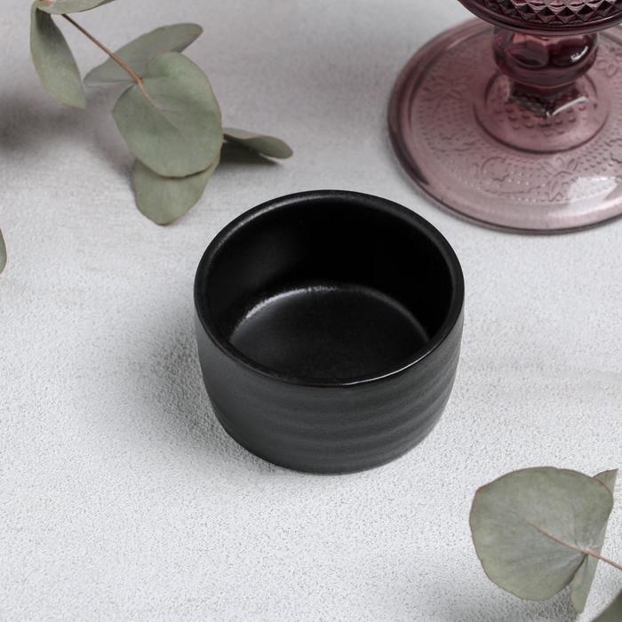 Соусник фарфоровый Magistro  Соусник фарфоровый Magistro "Pietra lunare", 6,8×3,7 см, цвет чёрный