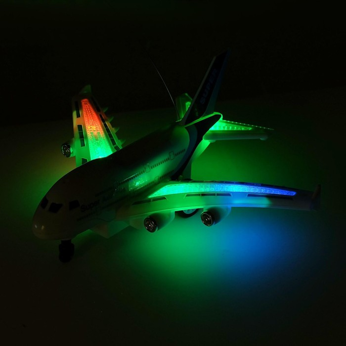 Самолёт радиоуправляемый «Авиалиния», работает от батареек, МИКС Самолёт радиоуправляемый «Авиалиния», работает от батареек, МИКС