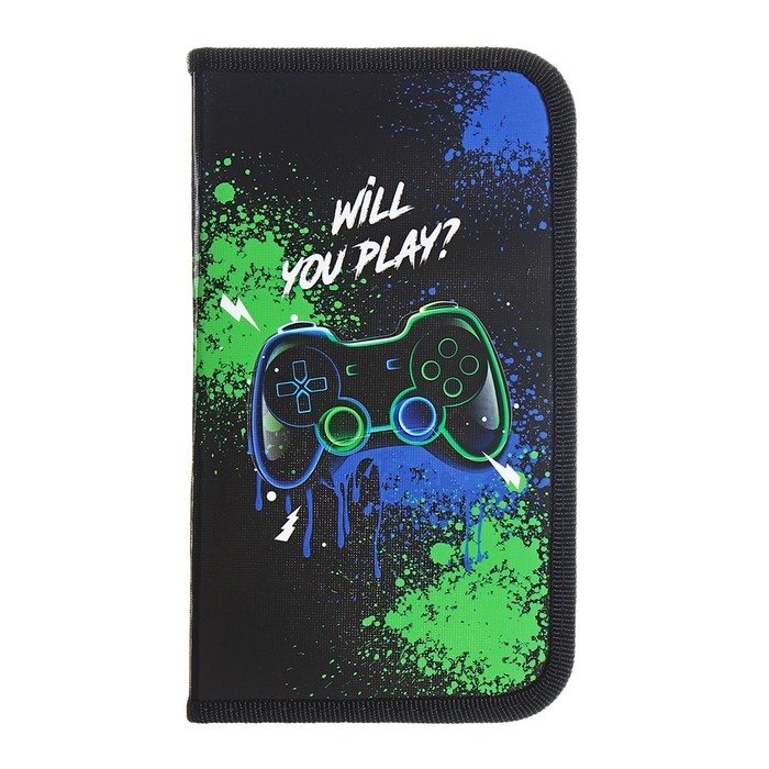 Пенал 1 секция 115 х 205 х 30 мм, Calligrata Пенал 1 секция 115 х 205 х 30 мм, Calligrata "Джойстик", ламинированный картон