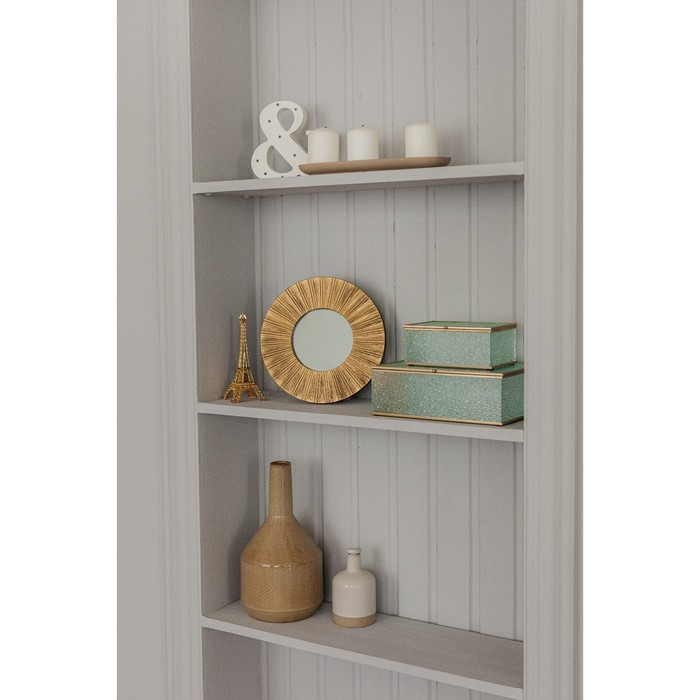 Зеркало настенное «Лучи», d зеркальной поверхности 12 см, цвет «состаренное золото» Зеркало настенное «Лучи», d зеркальной поверхности 12 см, цвет «состаренное золото»