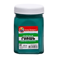 Гуашь художественная "Колер Продукт", 220 мл, в банке, зелёный