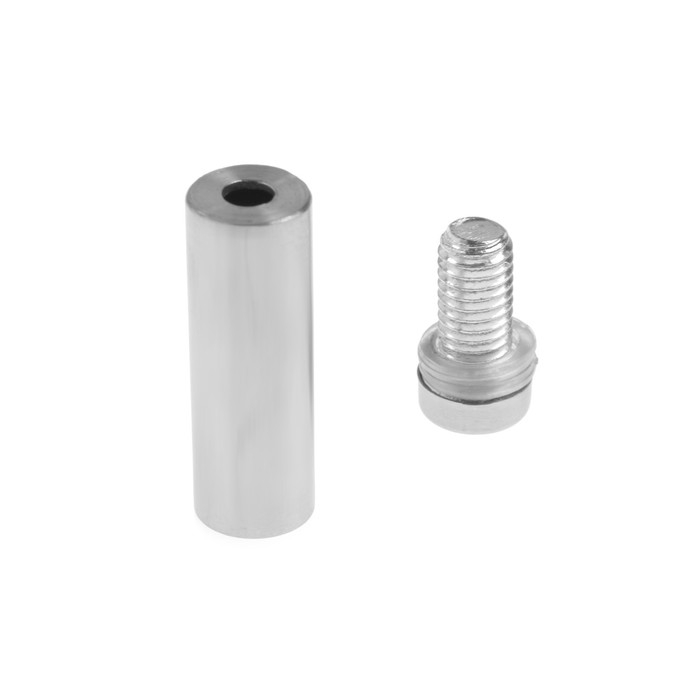 Дистанционный держатель для табличек, 12х40 мм, цвет матовый никель,набор 10 шт. Дистанционный держатель для табличек, 12х40 мм, цвет матовый никель,набор 10 шт.