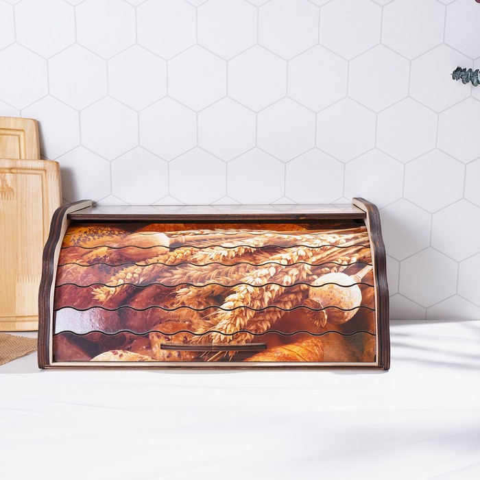 Хлебница деревянная Доляна «Ржаное поле», 38,3×28×17,3 см Хлебница деревянная Доляна «Ржаное поле», 38,3×28×17,3 см