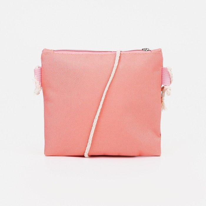 Рюкзак школьный на молнии, наружный карман, набор шопер, сумка, цвет розовый