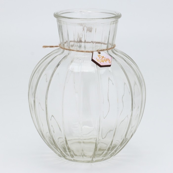 Ваза для цветов «Be happy», 19,5 х 15 см. Ваза для цветов «Be happy», 19,5 х 15 см.