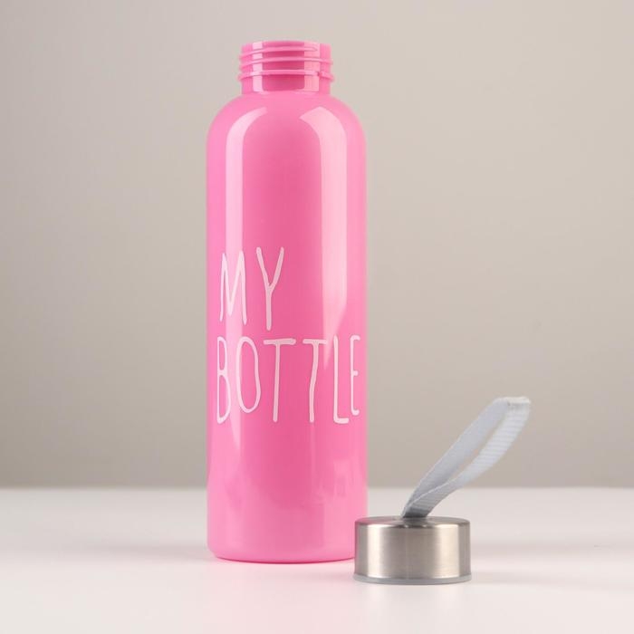 Бутылка для воды, 500 мл, My bottle, 21.5 х 6.5 см, микс Бутылка для воды, 500 мл, My bottle, 21.5 х 6.5 см, микс