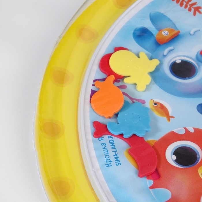 Акваковрик надувной развивающий водный коврик «Морское приключение», 65х65 см, Крошка Я Акваковрик надувной развивающий водный коврик «Морское приключение», 65х65 см, Крошка Я