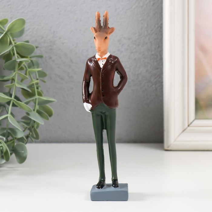 Сувенир полистоун  Сувенир полистоун "Козёл в костюме"