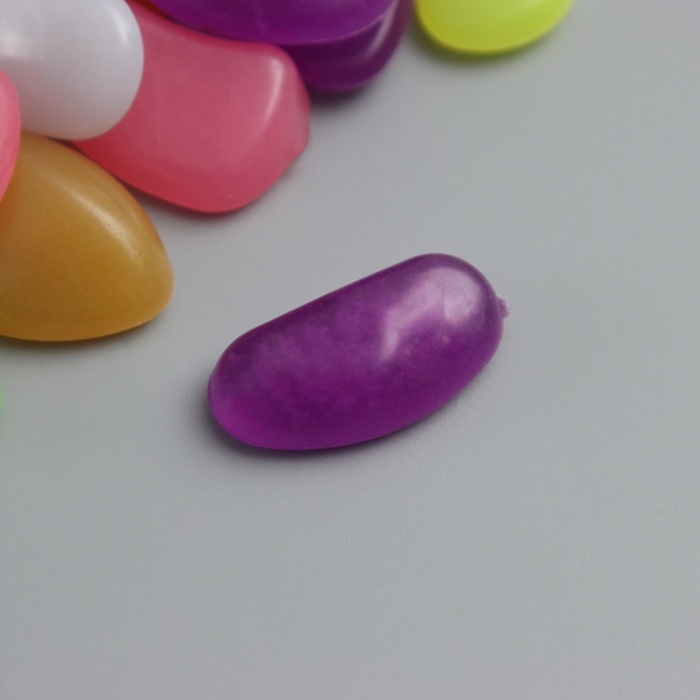 Декор для творчества пластик светится в темноте  Декор для творчества пластик светится в темноте "Разноцветные камешки" набор 12 шт