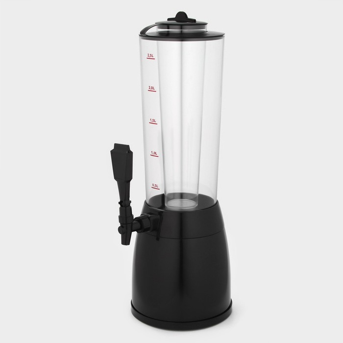 Башня пивная с ёмкостью для льда «Меркурий», 2,5 л, цвет чёрный Башня пивная с ёмкостью для льда «Меркурий», 2,5 л, цвет чёрный