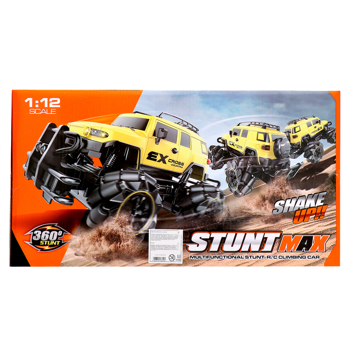 Машина радиоуправляемая «Внежорожник», 1:12, 4WD, движение во всех направлениях, работает от аккумулятора, цвет чёрный Машина радиоуправляемая «Внежорожник», 1:12, 4WD, движение во всех направлениях, работает от аккумулятора, цвет чёрный