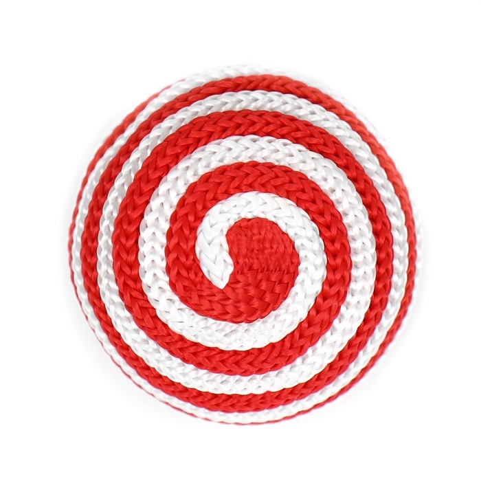 Шар-погремушка 5,5 см, белый/красный Шар-погремушка 5,5 см, белый/красный