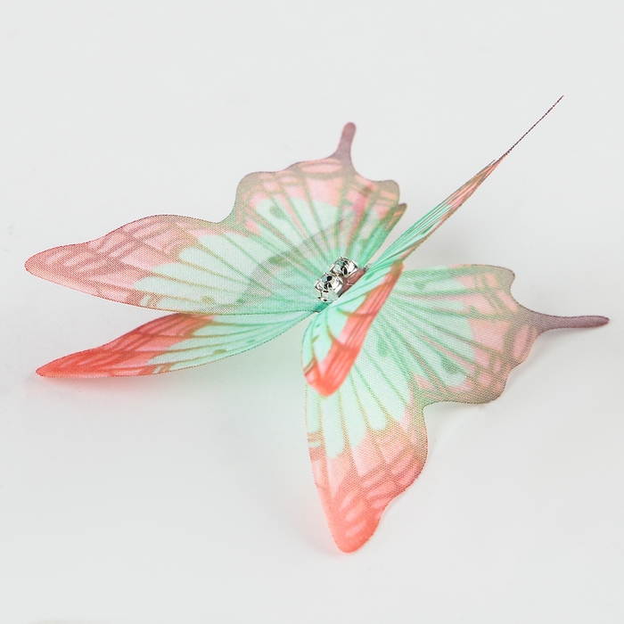 Декор для творчества «Бабочка пеструшка», двухслойный, набор 12 шт., размер 1 шт. — 5 × 5 см