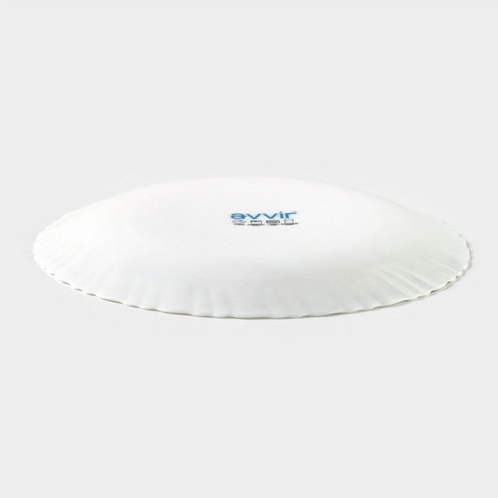 Тарелка обеденная «Полевые цветы», d=23 см, стеклокерамика, цвет белый Тарелка обеденная «Полевые цветы», d=23 см, стеклокерамика, цвет белый