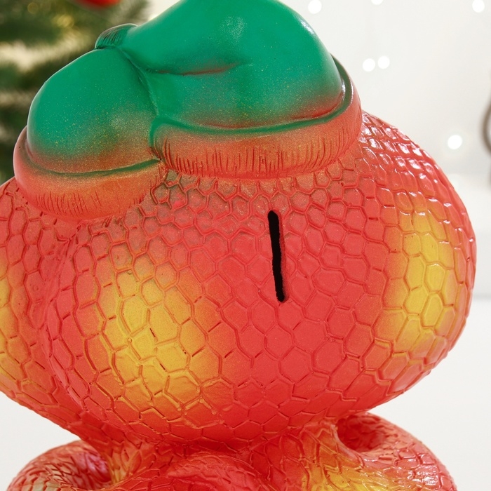 Новый год. Символ 2025. Копилка Новый год. Символ 2025. Копилка "Змеи с сердцем" красная, 24см