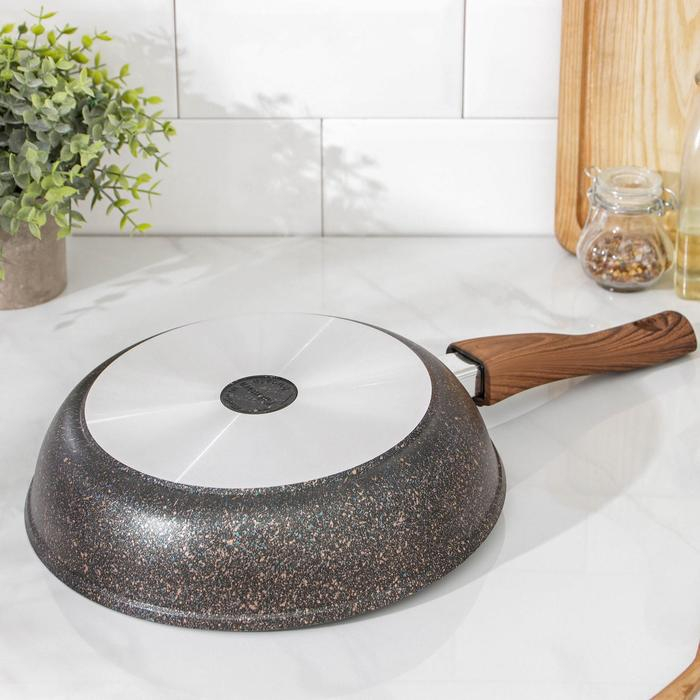 Сковорода Granit ultra, d=26 см, стеклянная крышка, антипригарное покрытие, съёмная ручка Сковорода Granit ultra, d=26 см, стеклянная крышка, антипригарное покрытие, съёмная ручка