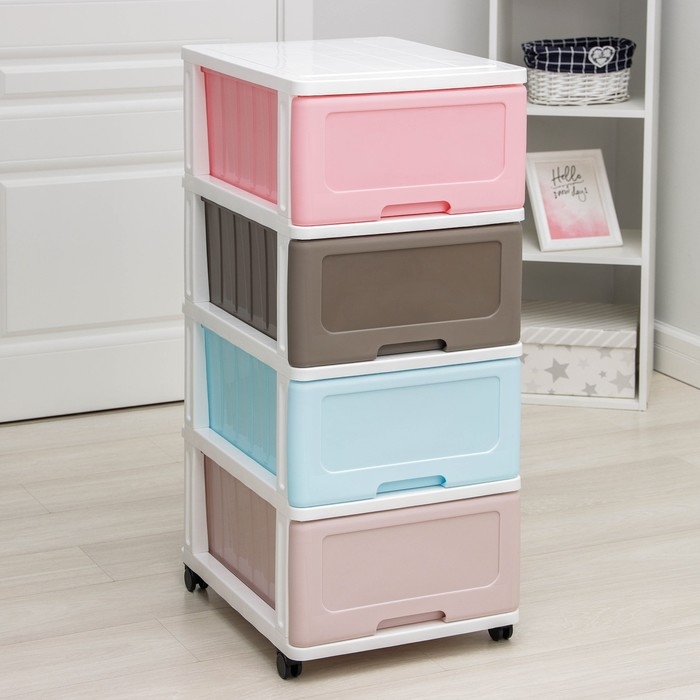 Комод 4-х секционный «Радуга», разноцветный Комод 4-х секционный «Радуга», разноцветный